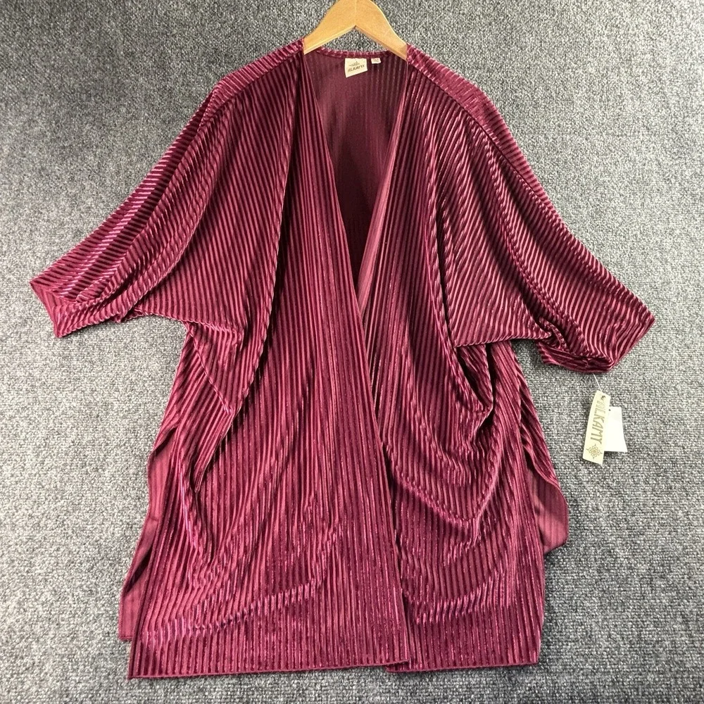 NWT Alkamy Burn Out Velvet Wrap Vacation Boho Resortwear XS